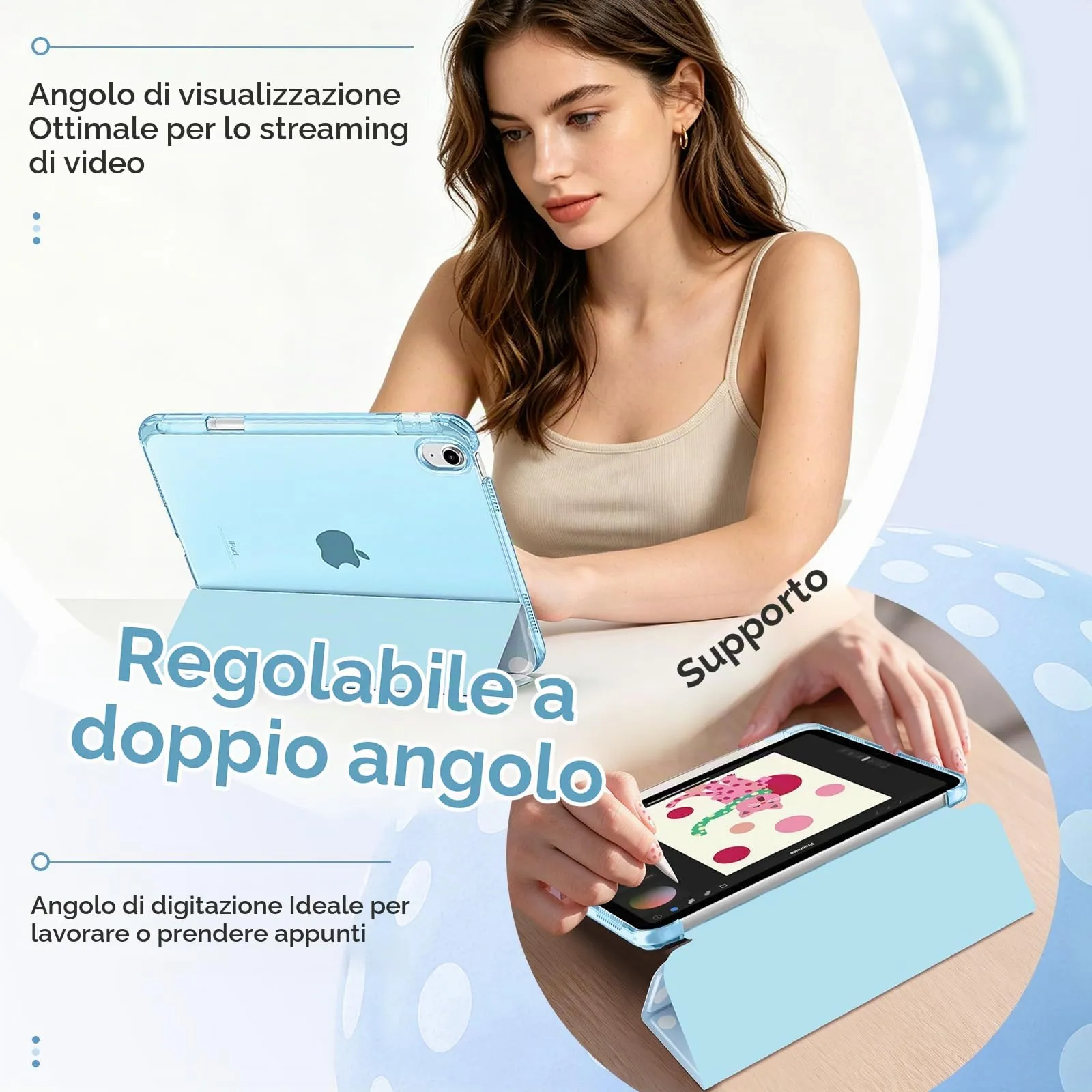 MoKo Cover per iPad 11a Generazione 11 Pollici e iPad 10a Gen 10,9 Pollici - immagine 4