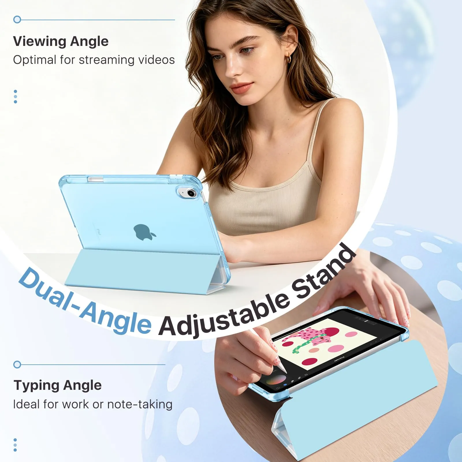 MoKo Cover per iPad 11ª Generazione 11 Pollici (A16) e iPad 10ª Generazione 10,9 Pollici - immagine 4