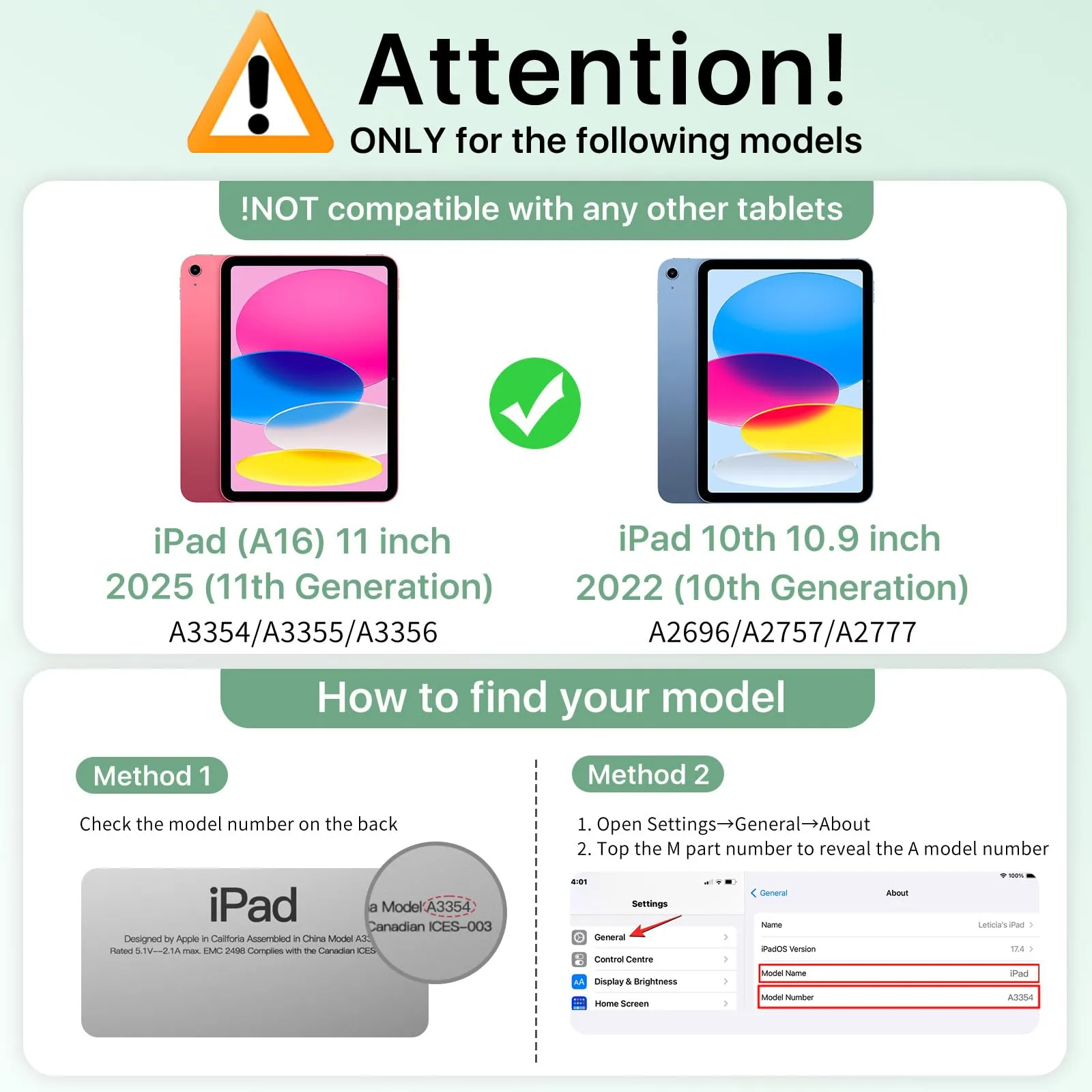 MoKo Cover per iPad 11a Generazione 11 Pollici e iPad 10a Gen 10,9" - immagine 2