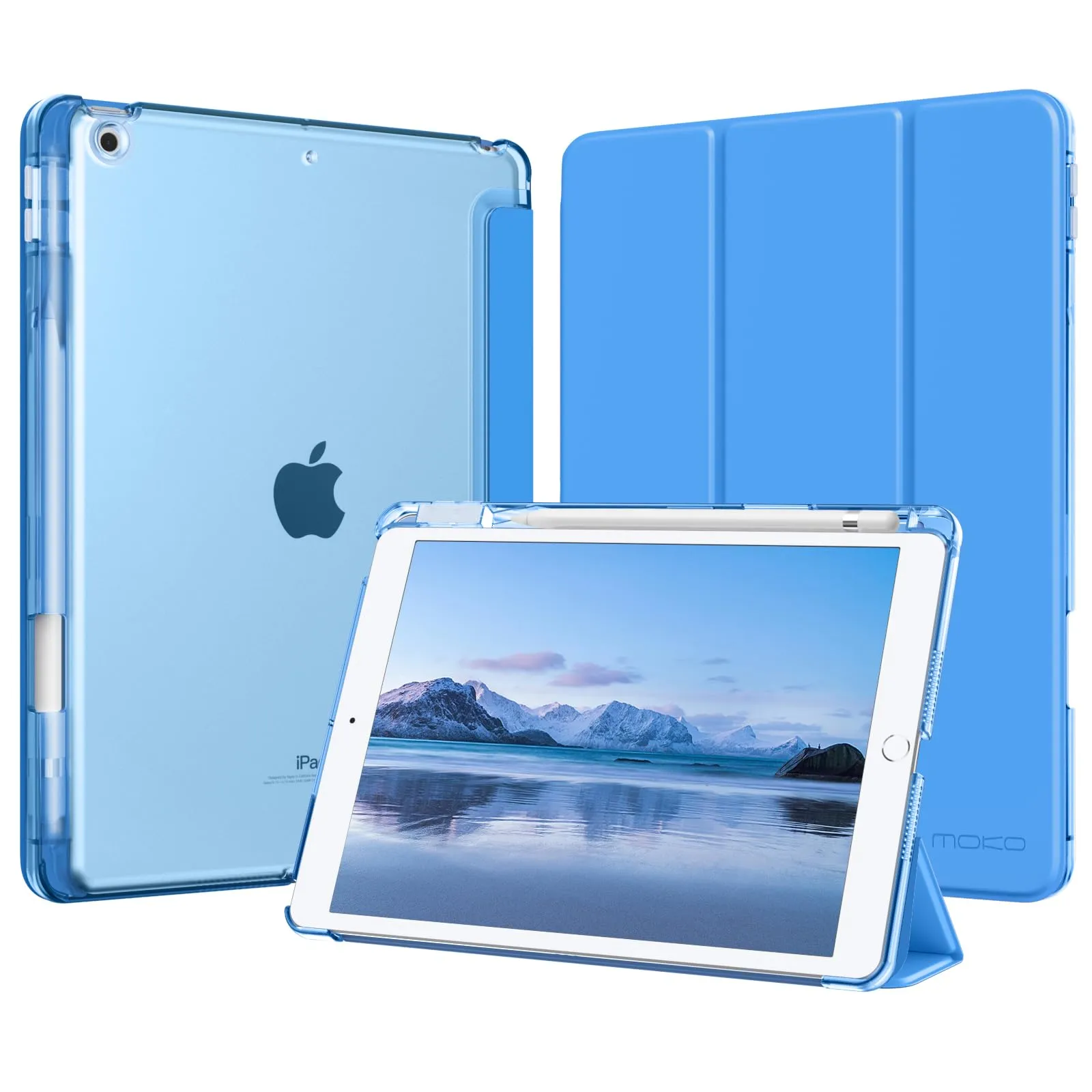MoKo Cover per iPad 9ª/8ª/7ª Generazione 10,2 Pollici con Portapenna - immagine 1