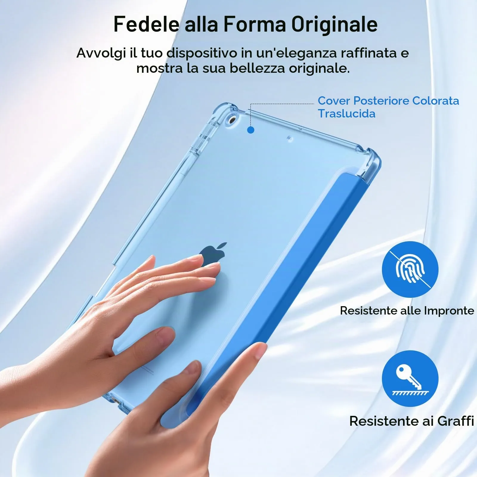 MoKo Cover per iPad 9ª/8ª/7ª Generazione 10,2 Pollici con Portapenna - immagine 5