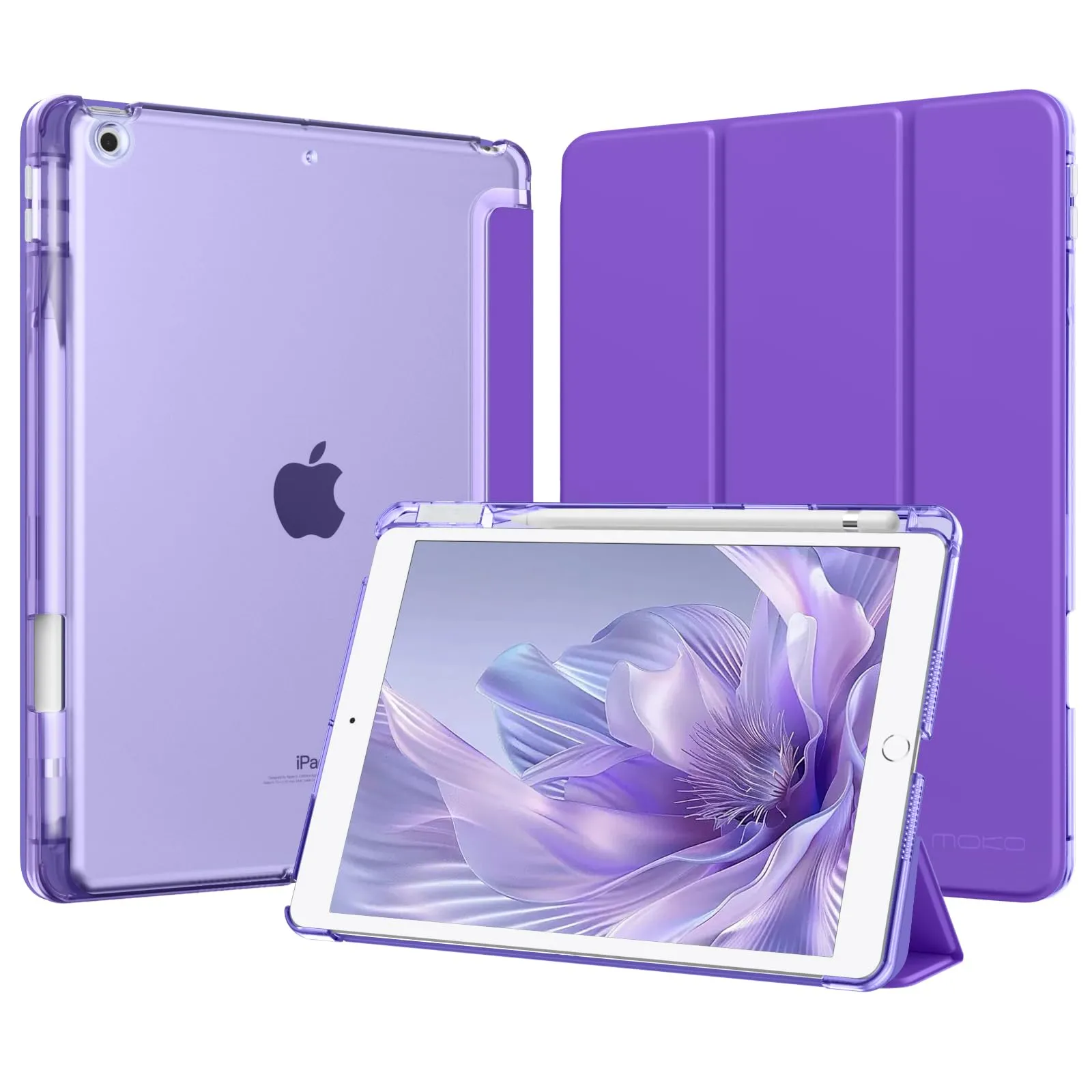 MoKo Cover per iPad 9ª/8ª/7ª Generazione 10,2 Pollici con Portapenna - immagine 1