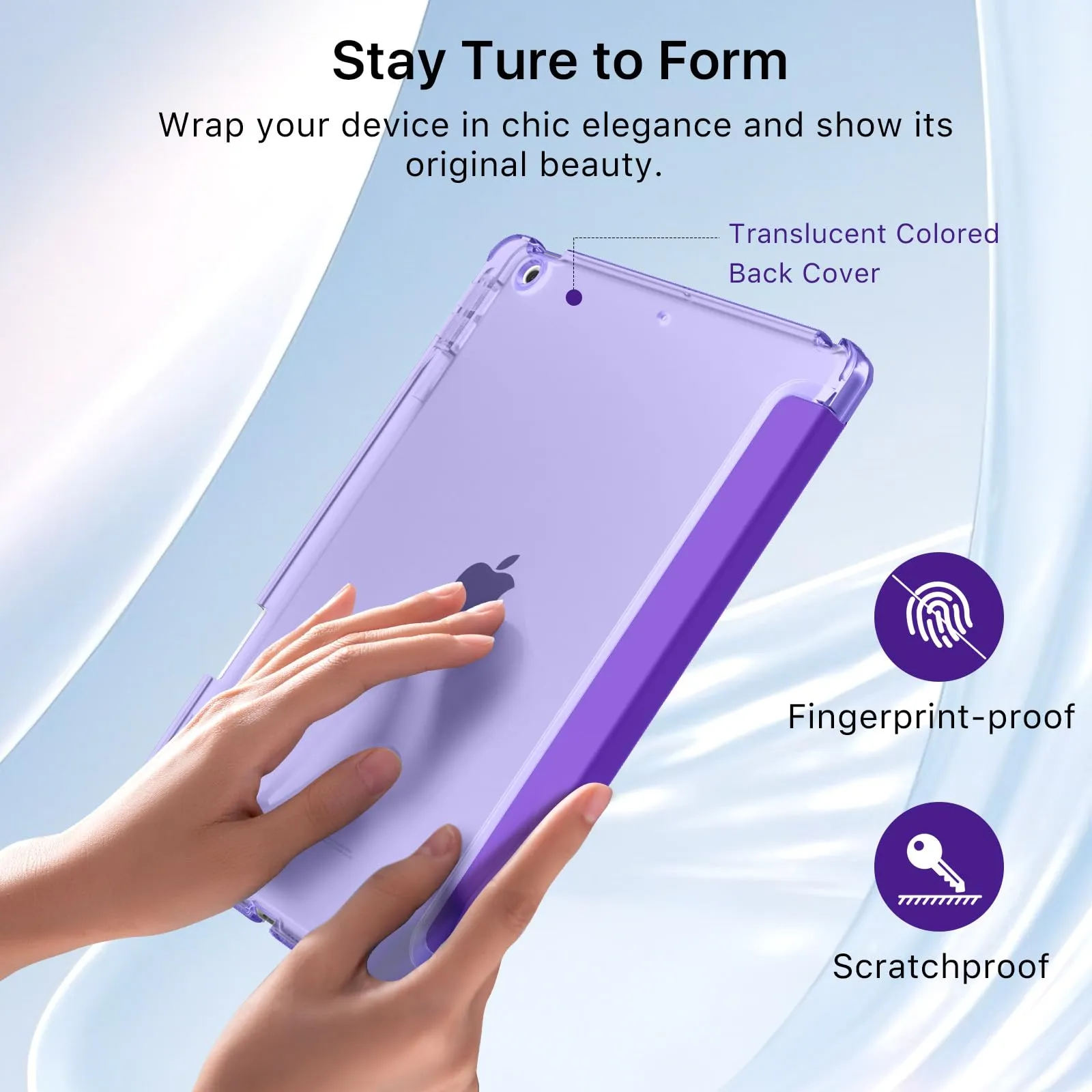 MoKo Cover per iPad 9ª/8ª/7ª Generazione 10,2 Pollici con Portapenna - immagine 5
