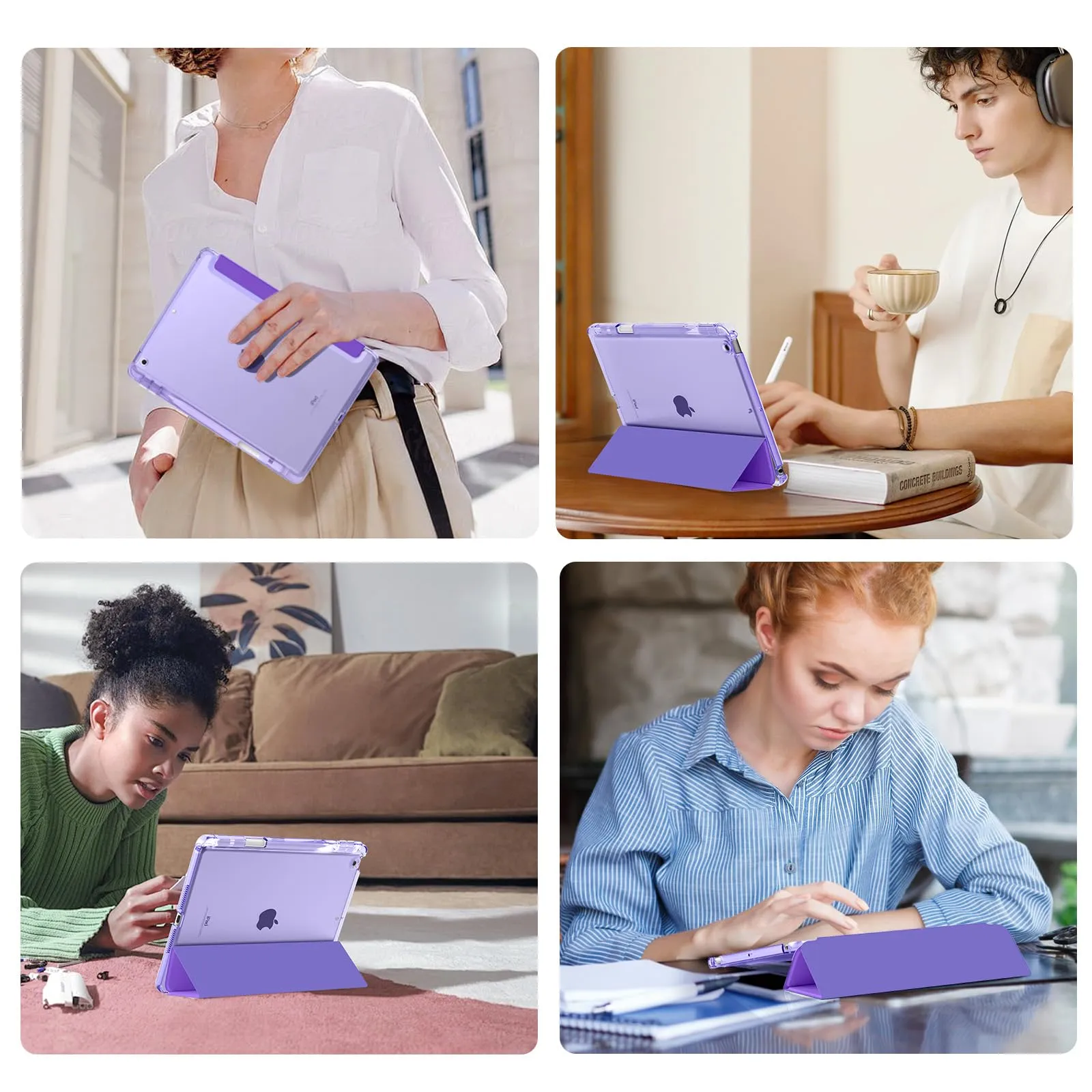 MoKo Cover per iPad 9ª/8ª/7ª Generazione 10,2 Pollici con Portapenna - immagine 9