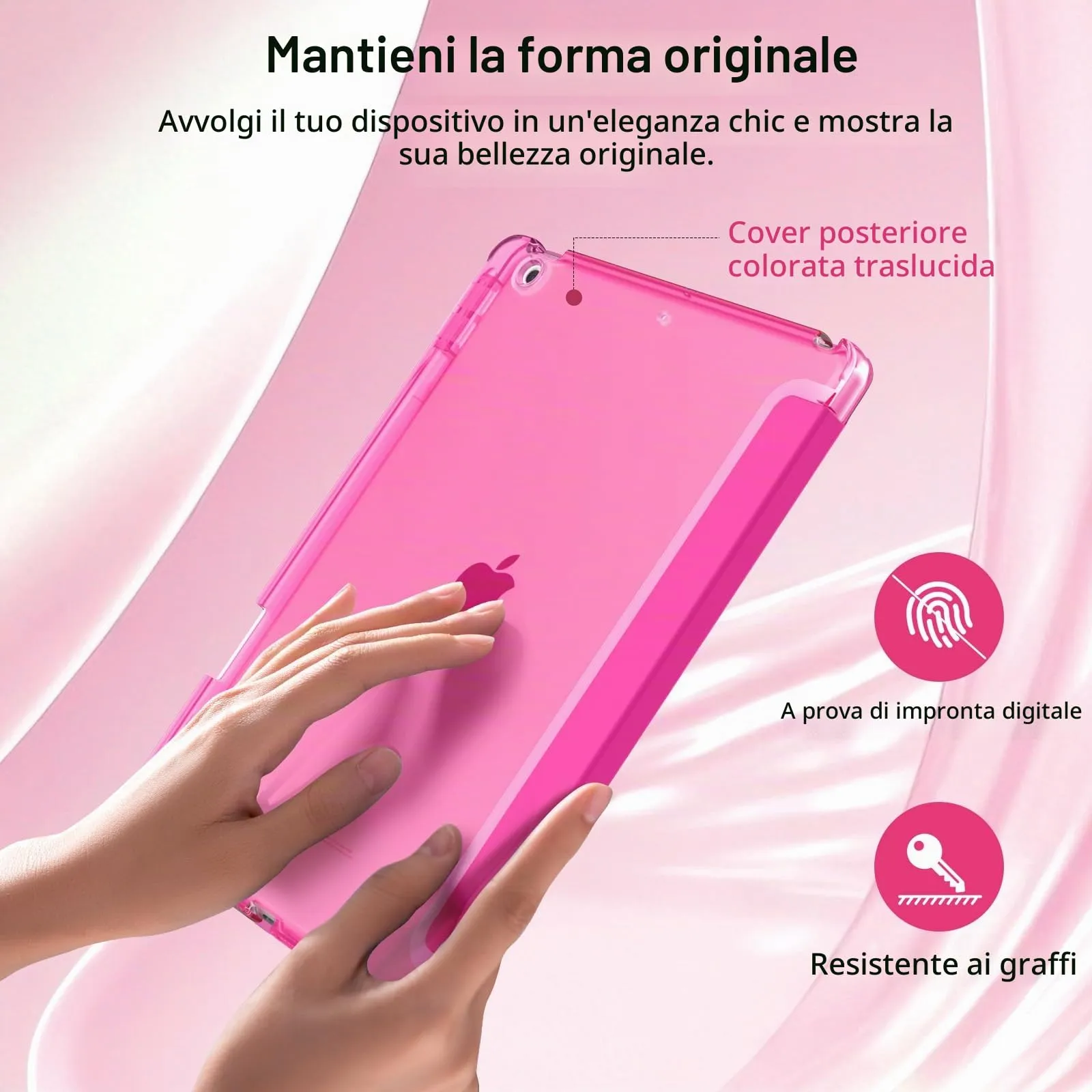 MoKo Cover per iPad 9ª/8ª/7ª Generazione 10,2 Pollici con Portapenna - immagine 5