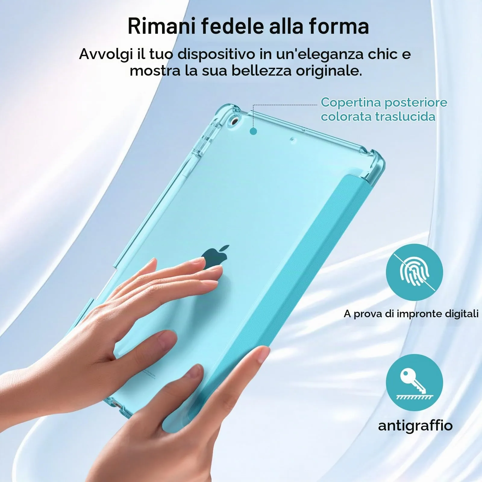 MoKo Cover per iPad 9ª/8ª/7ª Generazione 10,2 Pollici con Portapenna - immagine 5