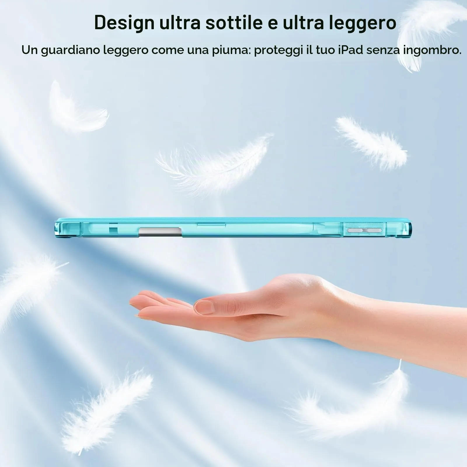 MoKo Cover per iPad 9ª/8ª/7ª Generazione 10,2 Pollici con Portapenna - immagine 8