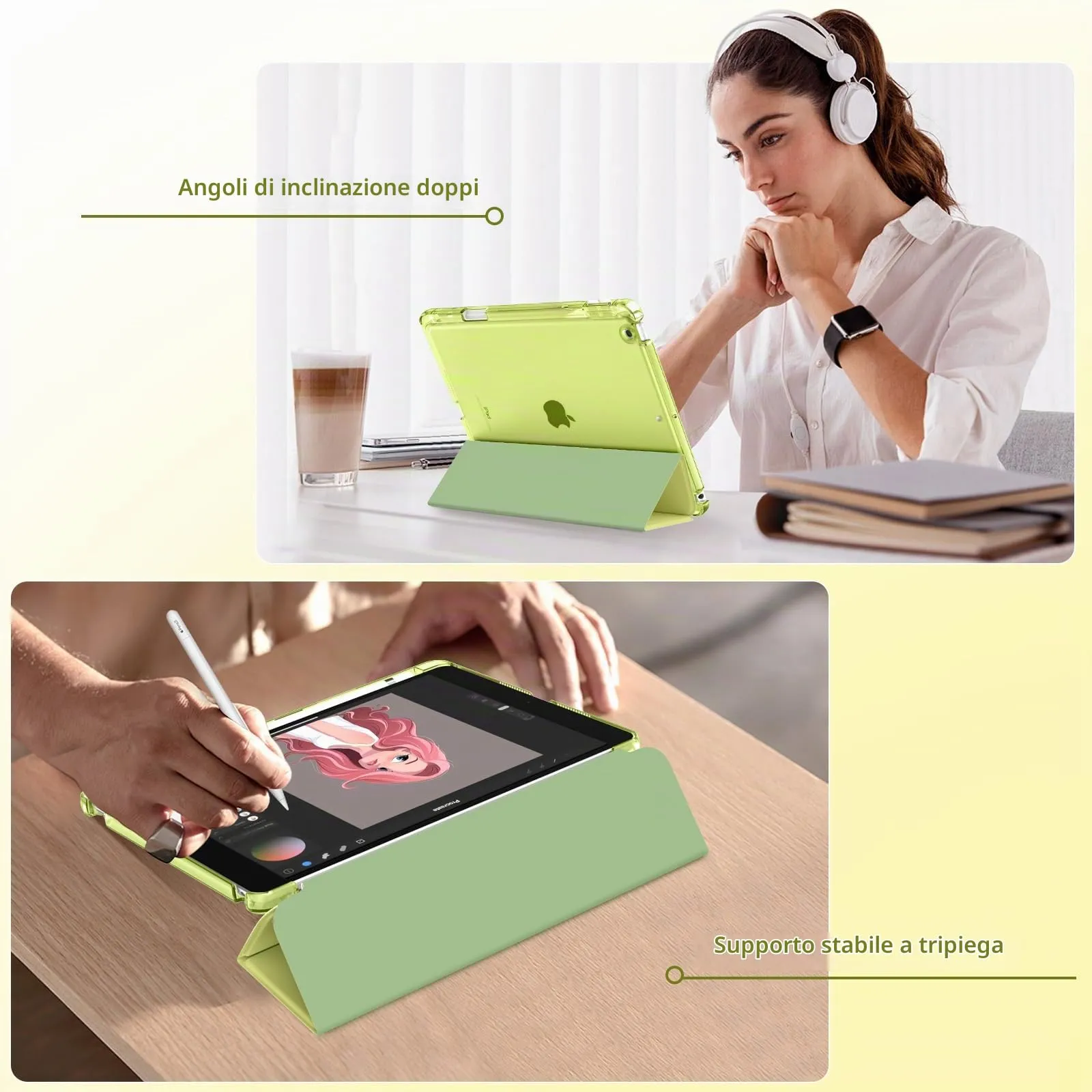 MoKo Cover per iPad 7ª/8ª/9ª Generazione 10,2 Pollici con Portapenna - immagine 4