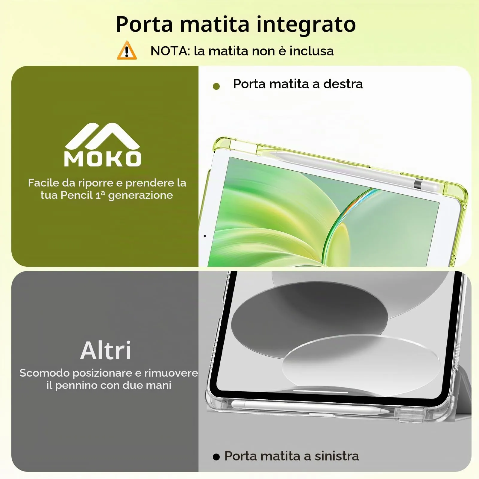 MoKo Cover per iPad 7ª/8ª/9ª Generazione 10,2 Pollici con Portapenna - immagine 6