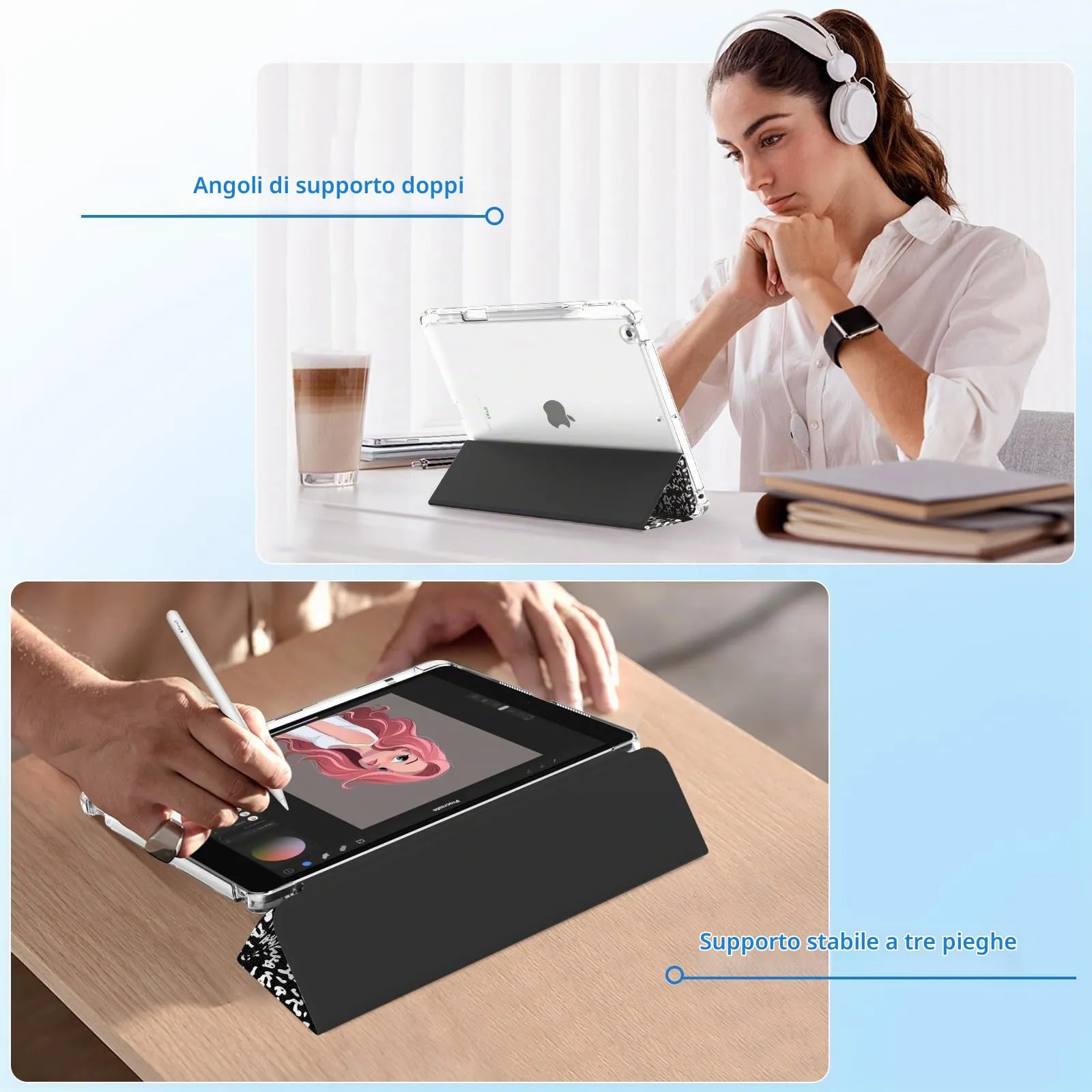 MoKo Cover per iPad 7/8/9 Generazione 10,2 Pollici con Portapenna - immagine 4