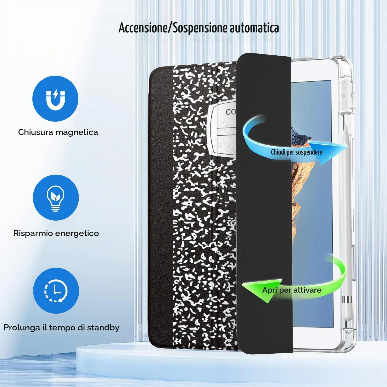 MoKo Cover per iPad 7/8/9 Generazione 10,2 Pollici con Portapenna - immagine 7