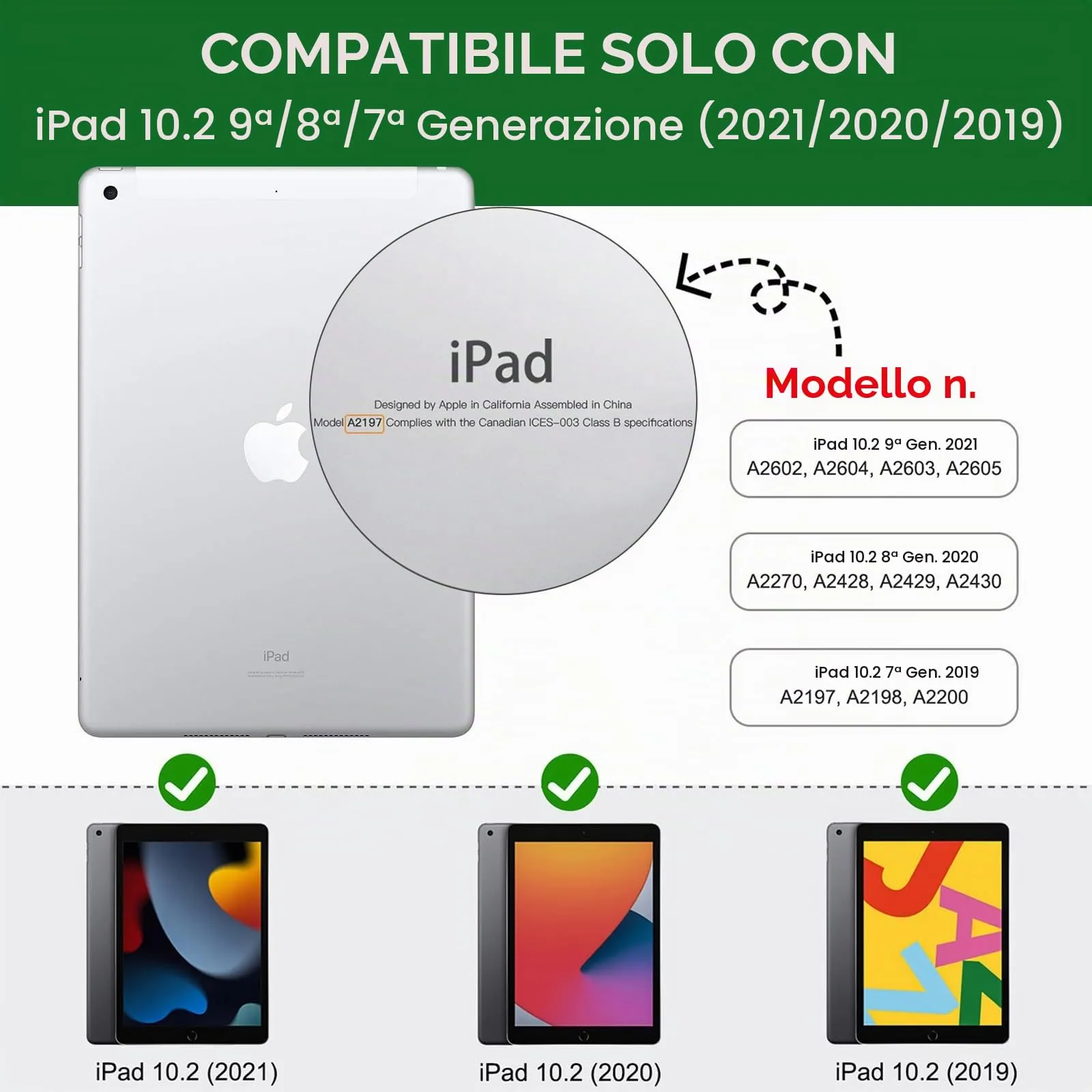 MoKo Cover per iPad 9a/8a/7a Generazione 10,2 Pollici con Portapenna - immagine 2