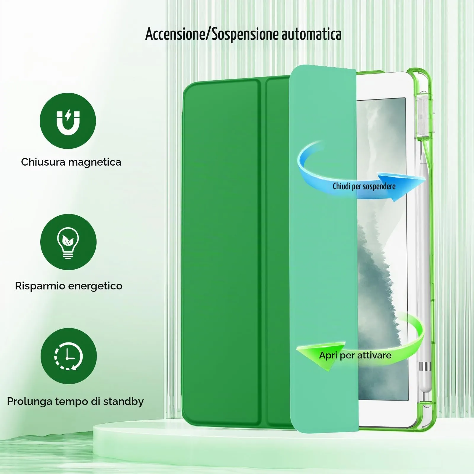 MoKo Cover per iPad 9a/8a/7a Generazione 10,2 Pollici con Portapenna - immagine 7