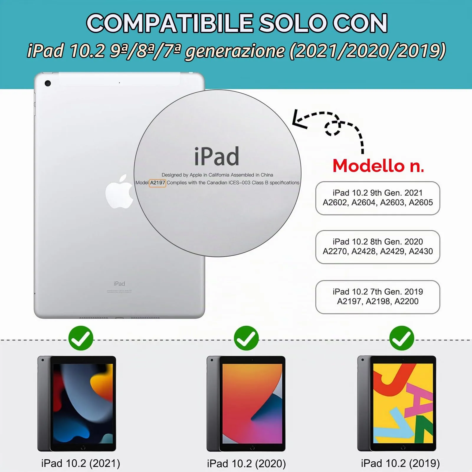 MoKo Cover per iPad 9a/8a/7a Generazione 10,2 Pollici con Portapenna - immagine 2