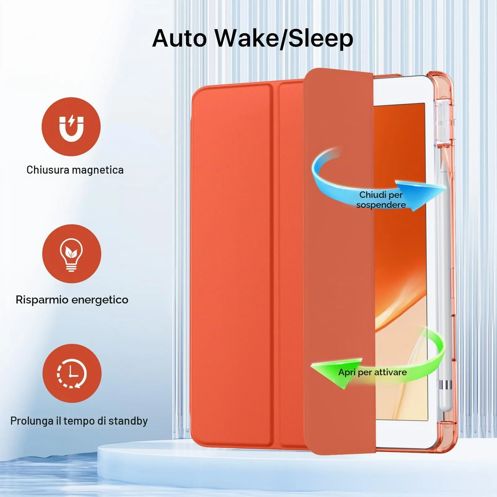 MoKo Cover per iPad 9a/8a/7a Generazione 10,2 Pollici con Portapenna - immagine 7
