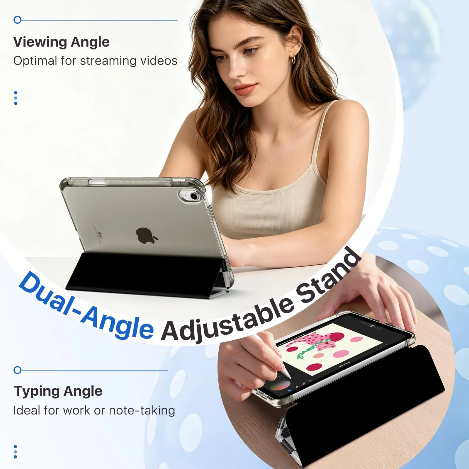MoKo Cover per iPad 11a Generazione 11 Pollici (A16) e iPad 10a Gen 10,9" - immagine 4
