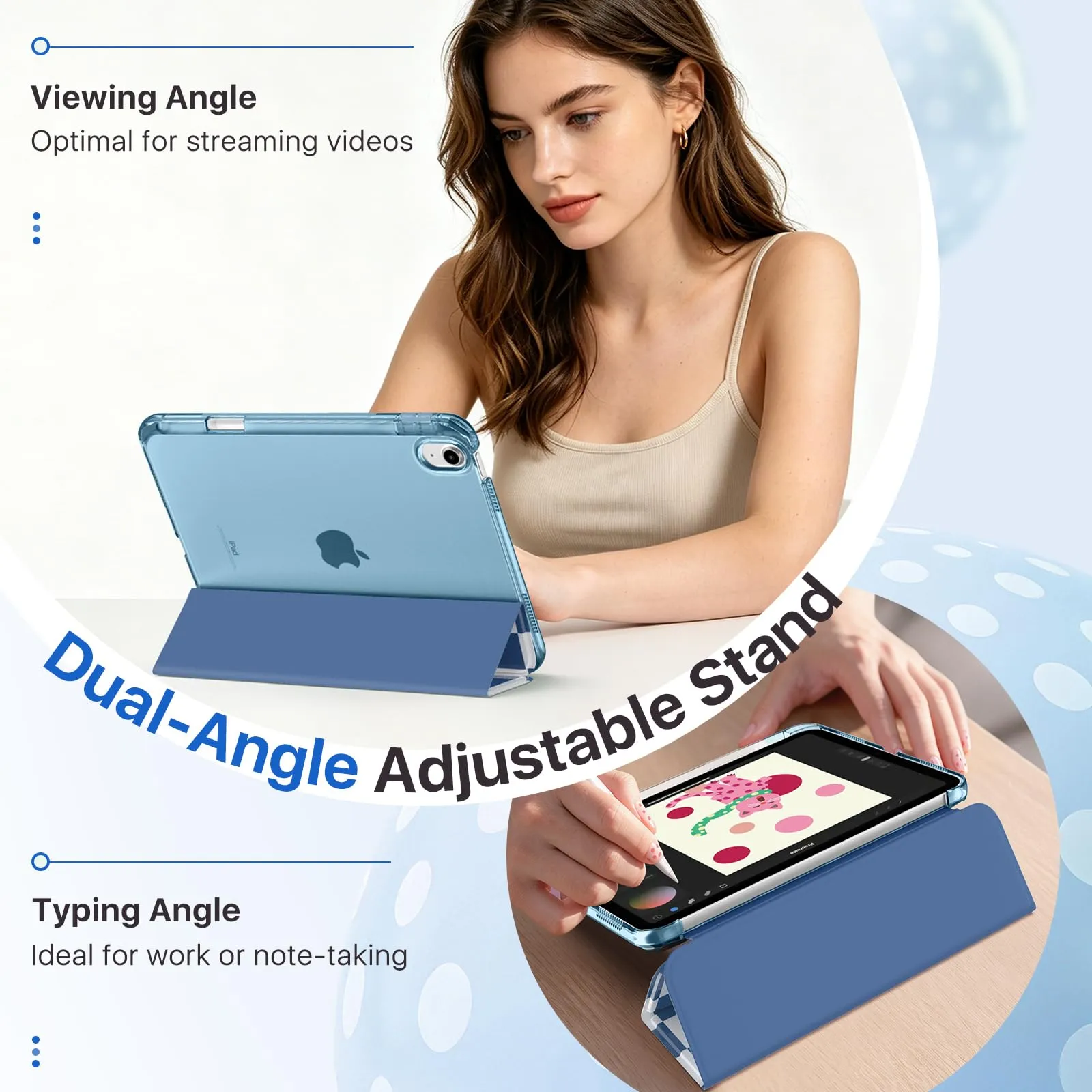 MoKo Cover per iPad 11a Generazione 11 Pollici (A16) e iPad 10a Gen 10,9 Pollici - immagine 4