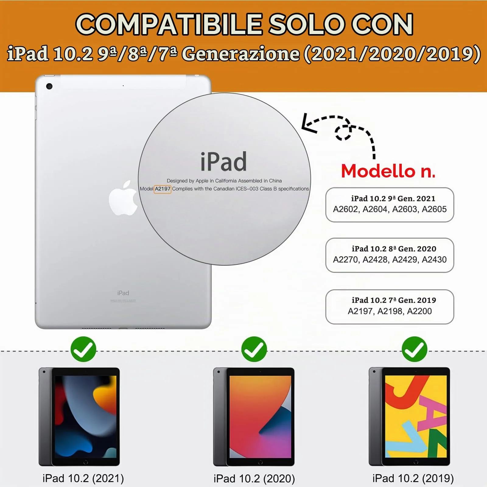 MoKo Cover per iPad 9a/8a/7a Generazione 10,2 Pollici con Portapenna - immagine 2