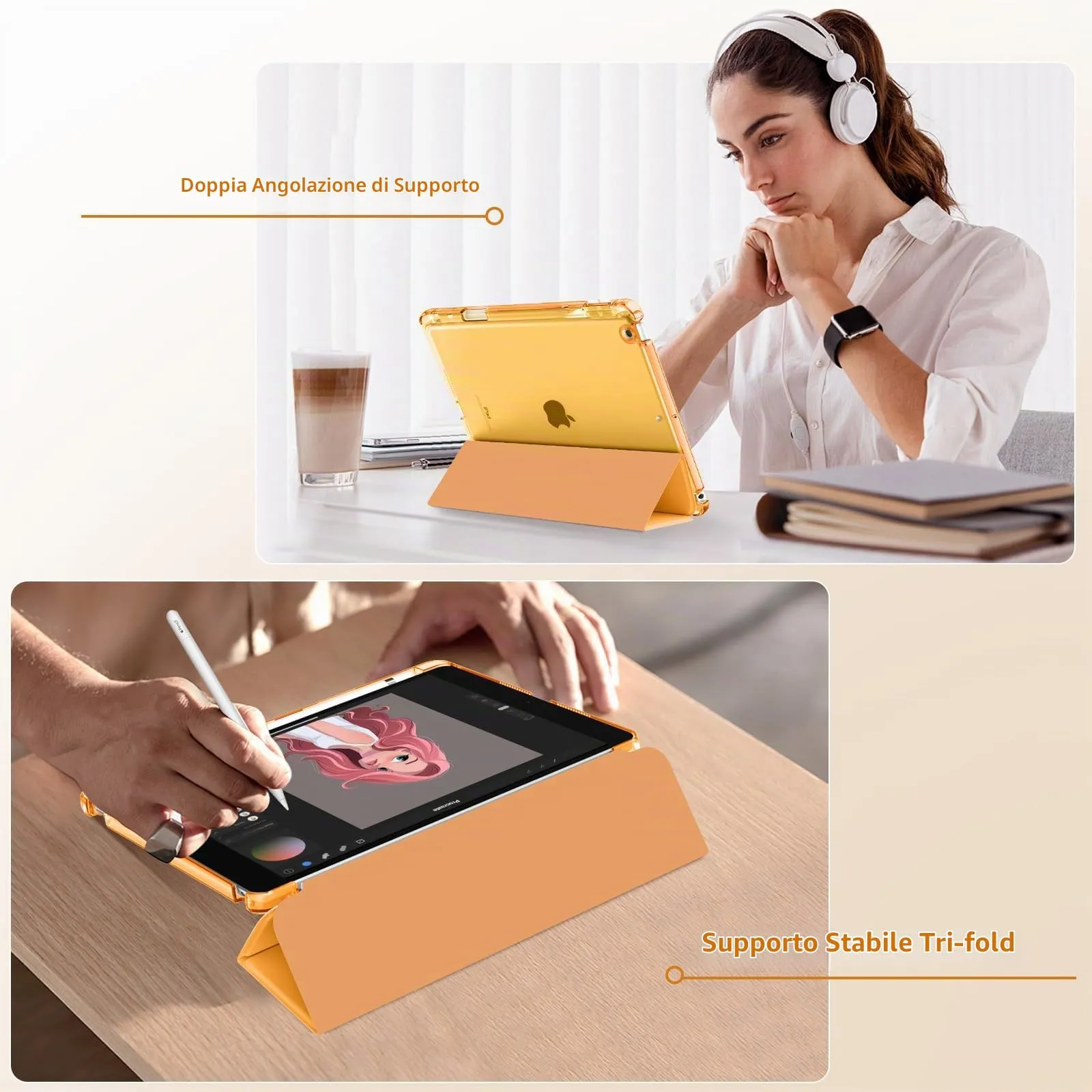 MoKo Cover per iPad 9a/8a/7a Generazione 10,2 Pollici con Portapenna - immagine 4