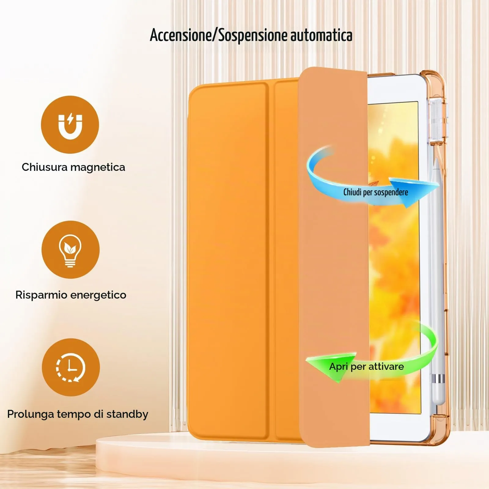 MoKo Cover per iPad 9a/8a/7a Generazione 10,2 Pollici con Portapenna - immagine 7