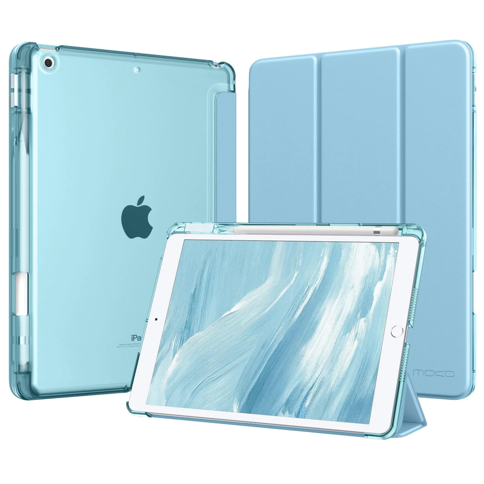 MoKo Cover per iPad 9a/8a/7a Generazione 10,2 Pollici con Portapenna - immagine 1