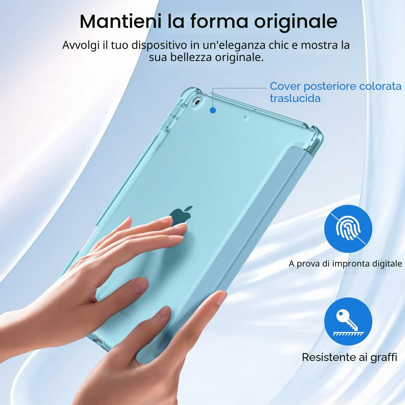 MoKo Cover per iPad 9a/8a/7a Generazione 10,2 Pollici con Portapenna - immagine 5