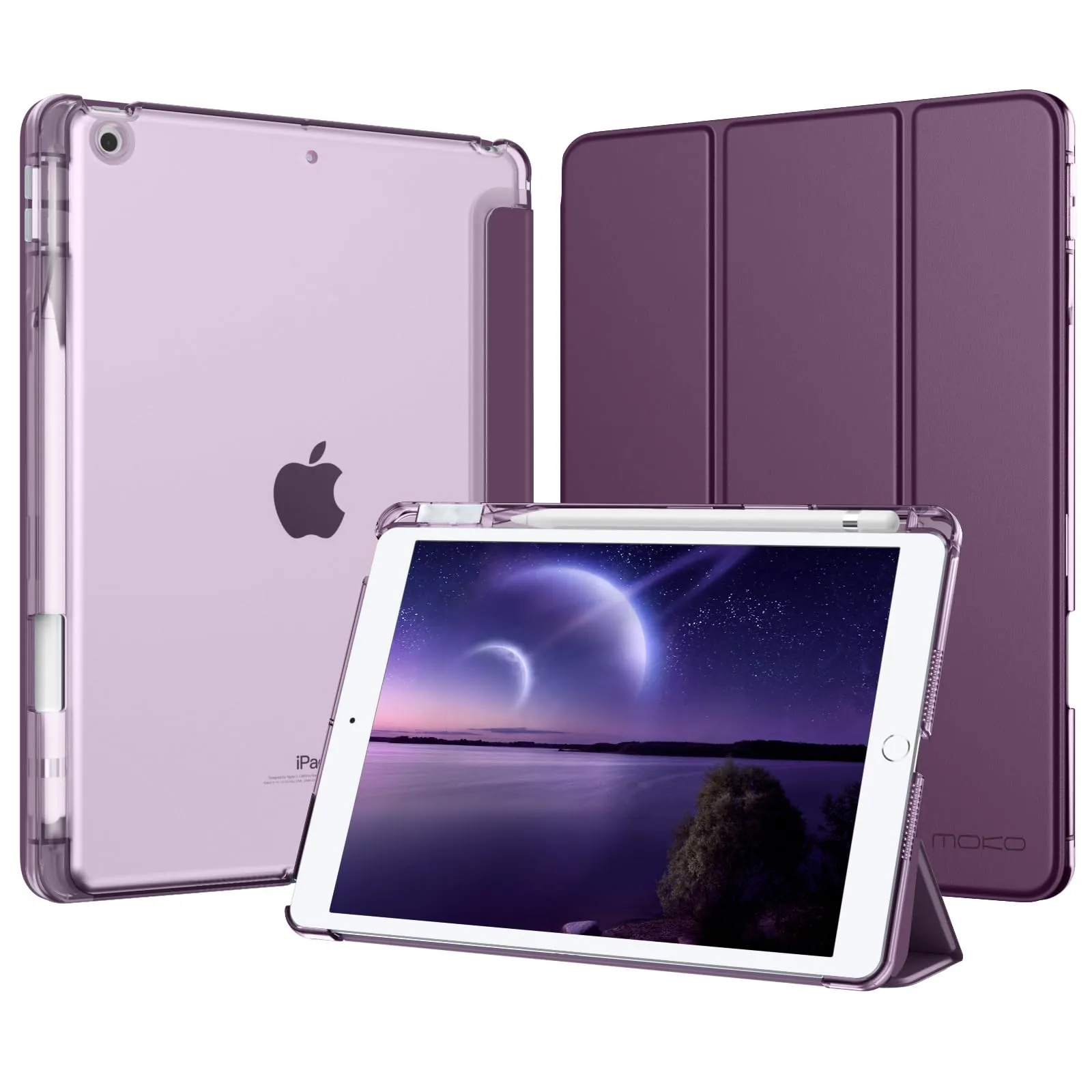 MoKo Cover per iPad 7a/8a/9a Generazione 10,2 Pollici con Portapenna - immagine 1
