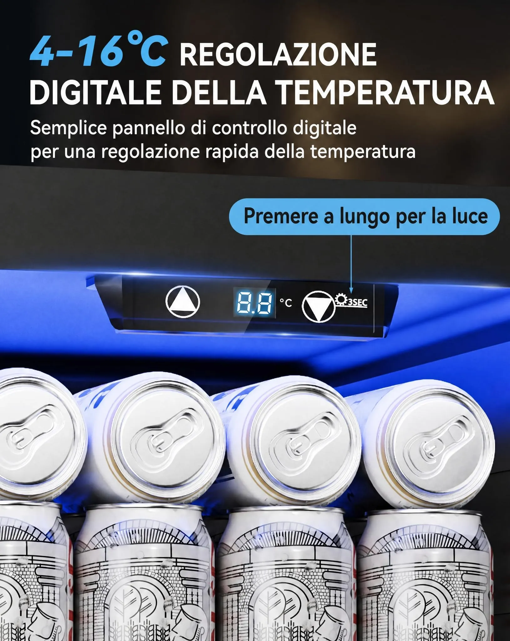 TRIUMPHKEY Mini Frigo 18L Silenzioso Nero JC-18UEL-F - immagine 2