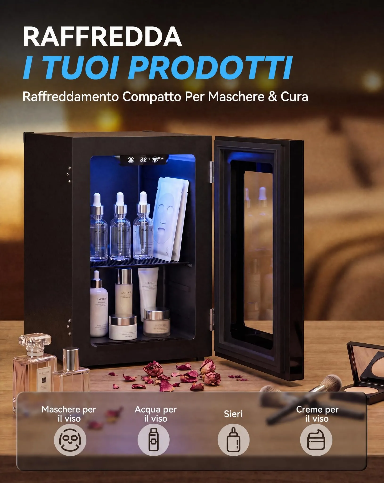 TRIUMPHKEY Mini Frigo 18L Silenzioso Nero JC-18UEL-F - immagine 8