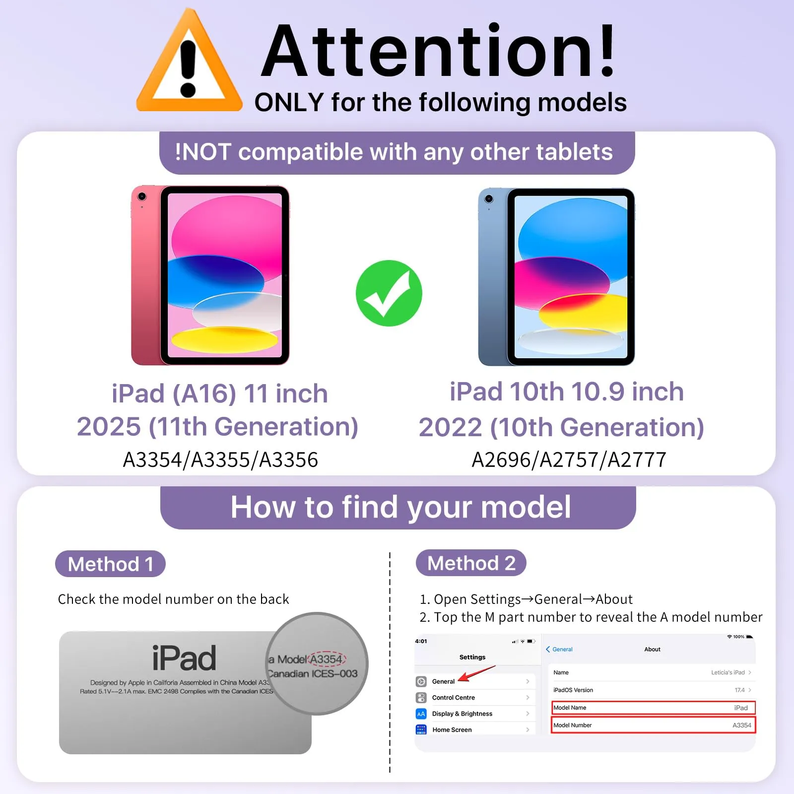 MoKo Cover per iPad 11ª Generazione 11 Pollici e iPad 10ª Generazione 10,9 Pollici - immagine 2