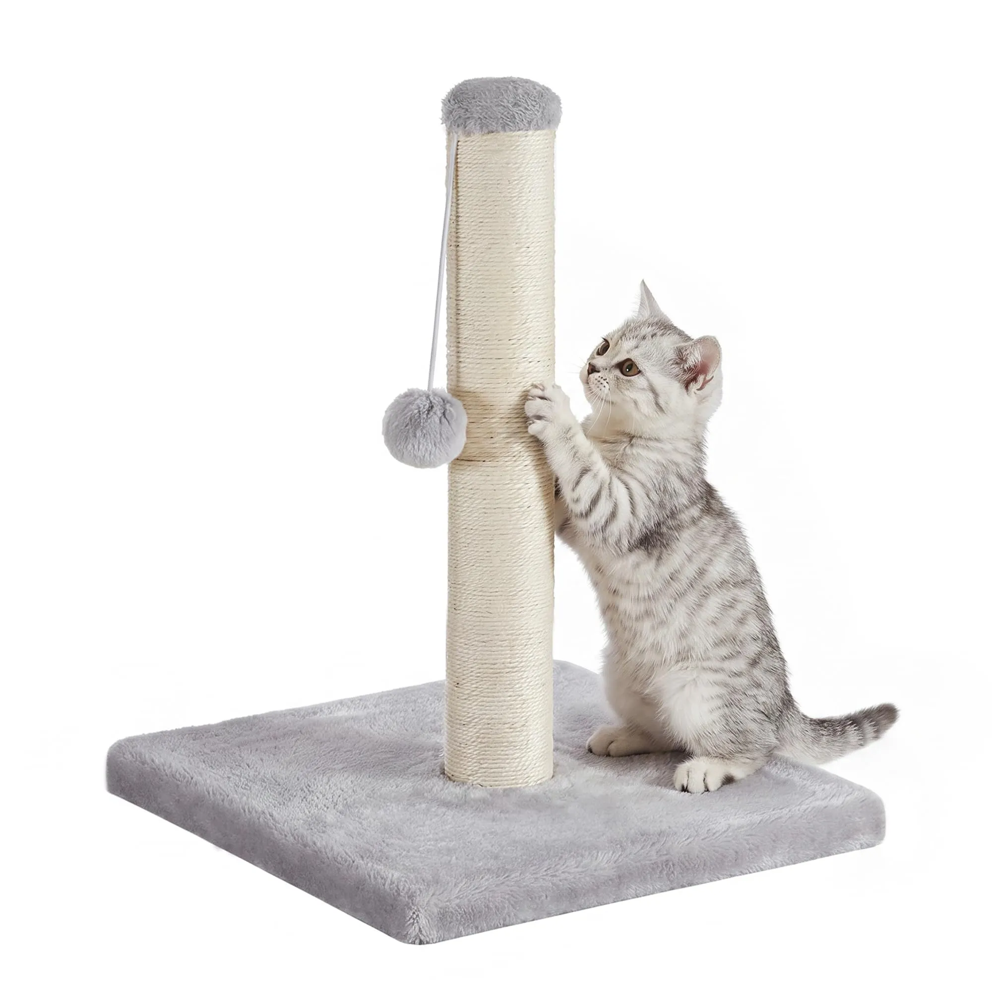 Feandrea Tiragraffi per Gatti in Sisal Naturale, 40 x 40 x 44 cm, Grigio Tortora - immagine 1