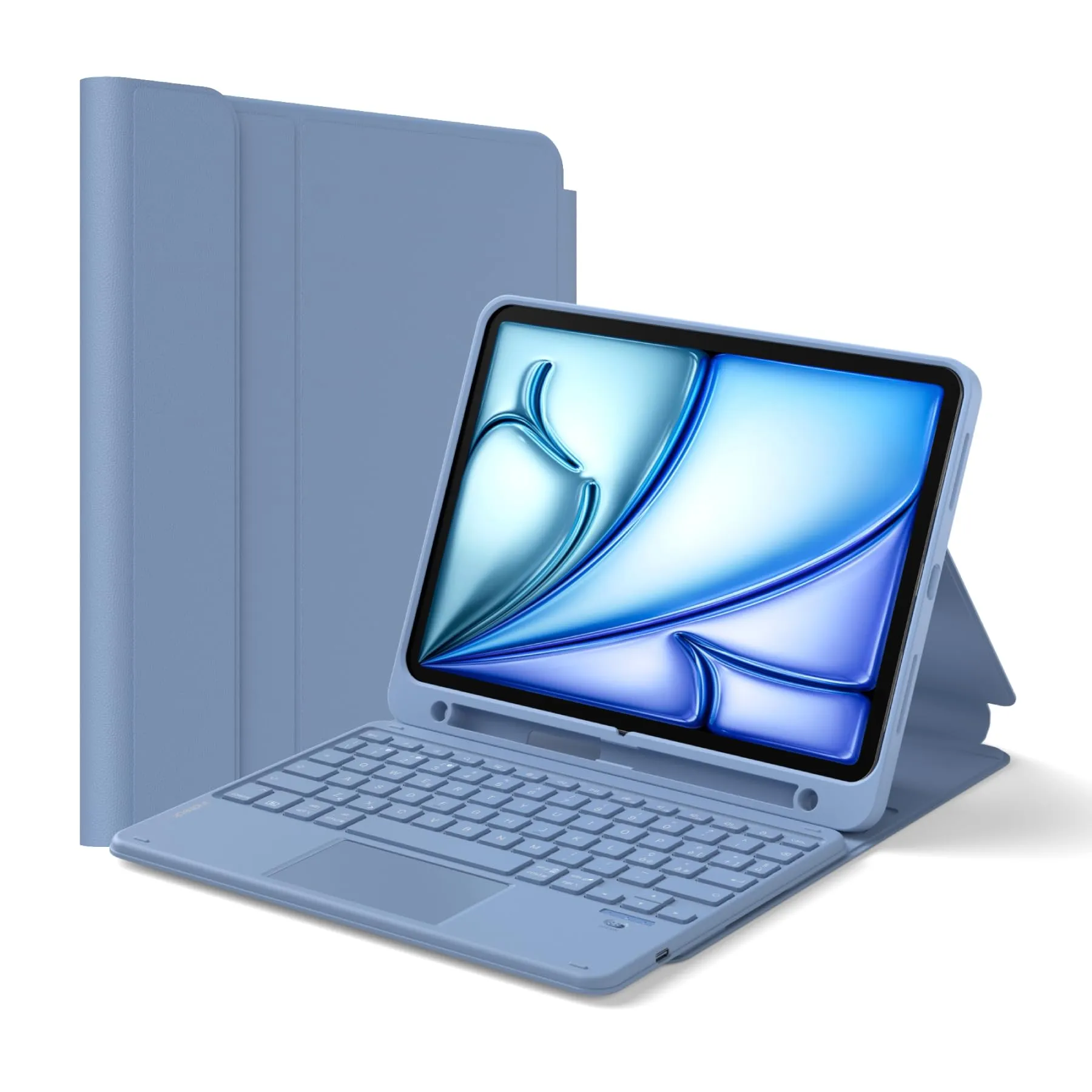 Inateck Custodia Tastiera per iPad 11ª Gen (A16), 10ª Gen, Air e Pro 11, Bluetooth 5.3 con Touchpad - immagine 1