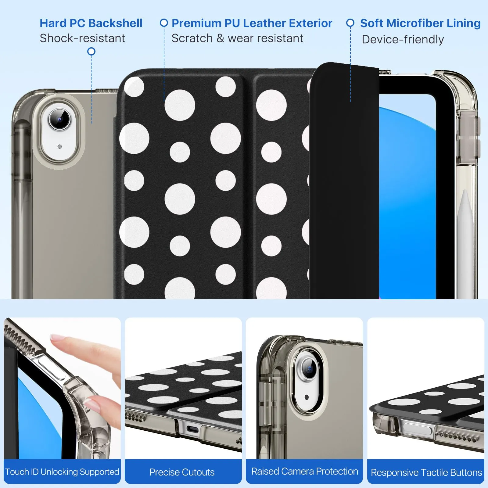 MoKo Cover per iPad 11a Generazione 11 Pollici e iPad 10a Gen 10,9" - immagine 3