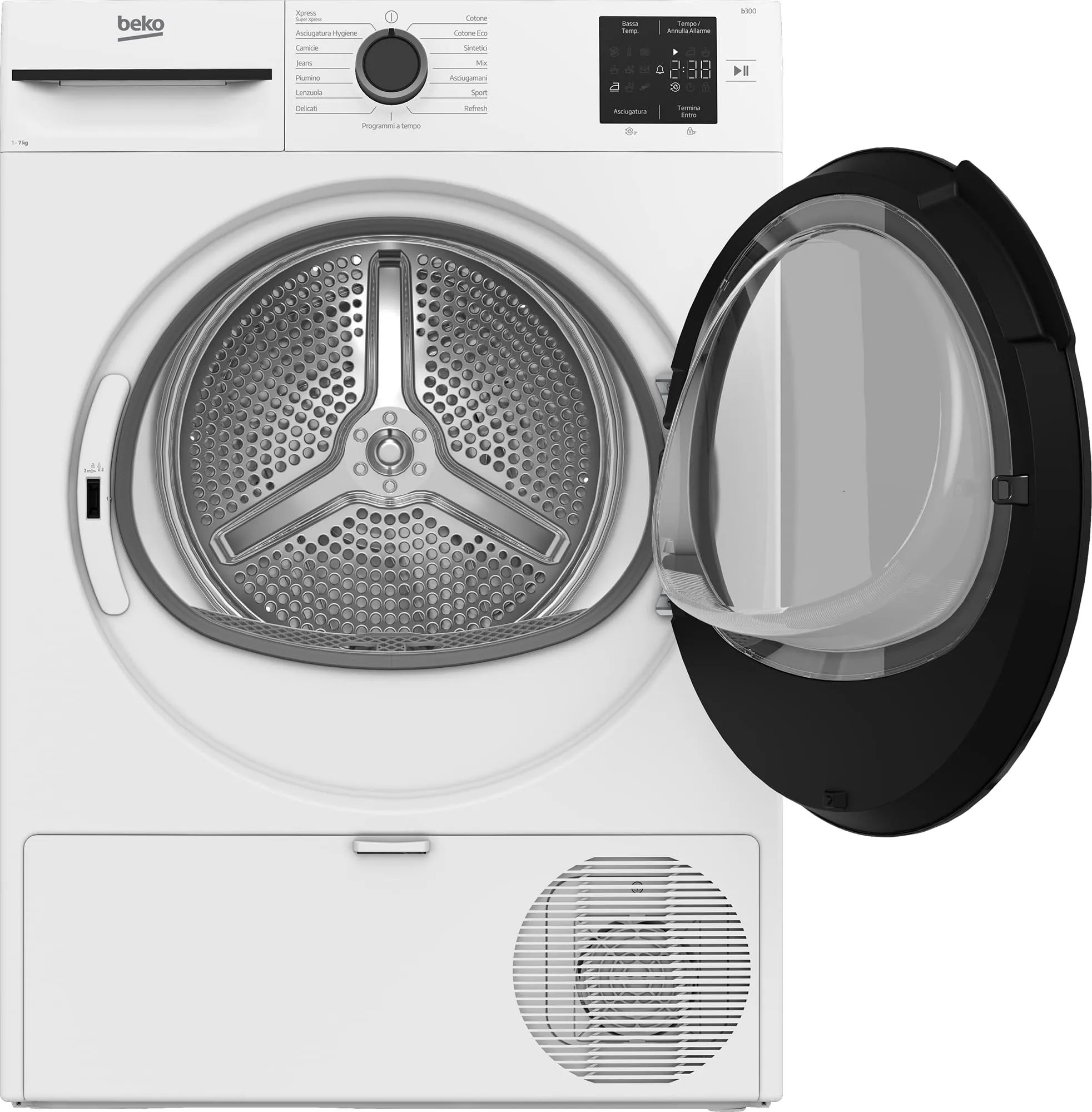 Beko BMTMW73EB Asciugatrice 7 kg Slim Classe D Bianco - immagine 3