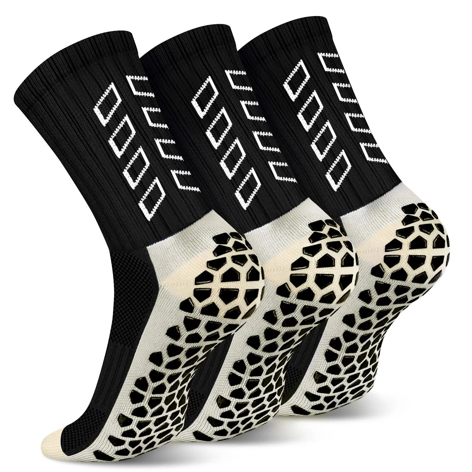 ENONEO Calze Antiscivolo Grip Socks per Calcio e Running Uomo 37-45 - immagine 1
