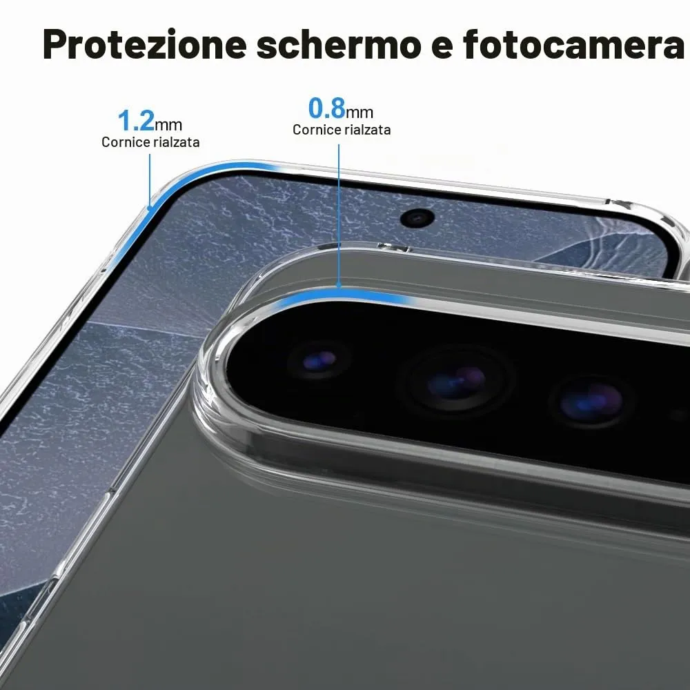 Captor Cover for Google Pixel 11 Pro XL, Soft Silicone Transparent Case - immagine 3