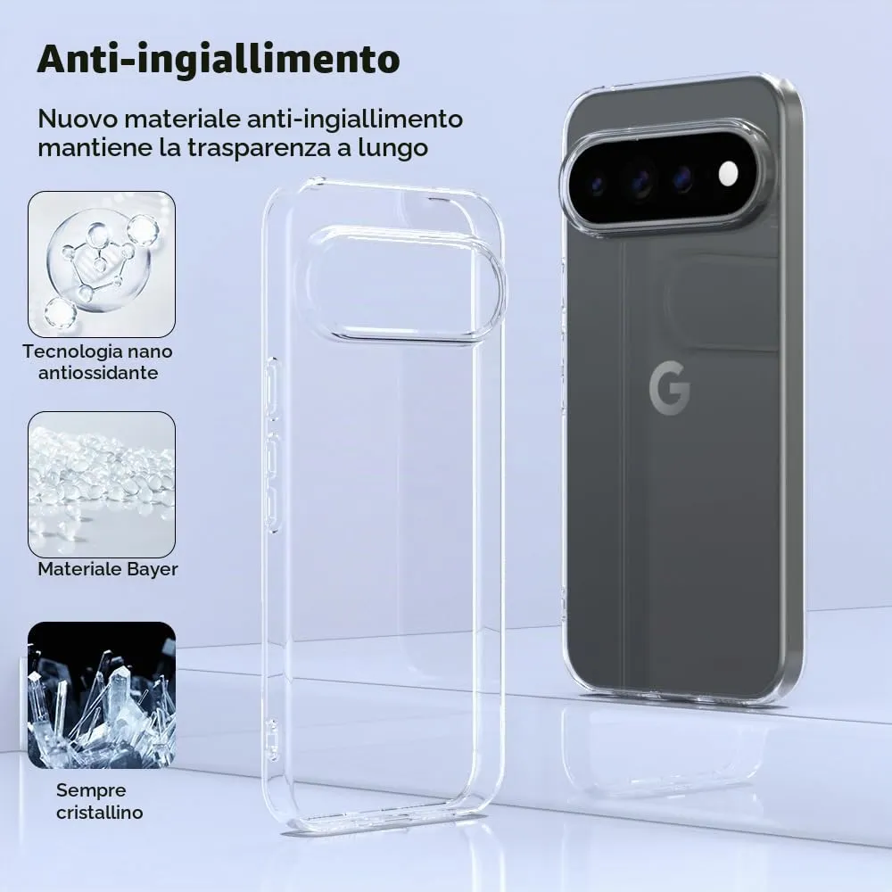 Captor Cover for Google Pixel 11 Pro XL, Soft Silicone Transparent Case - immagine 8