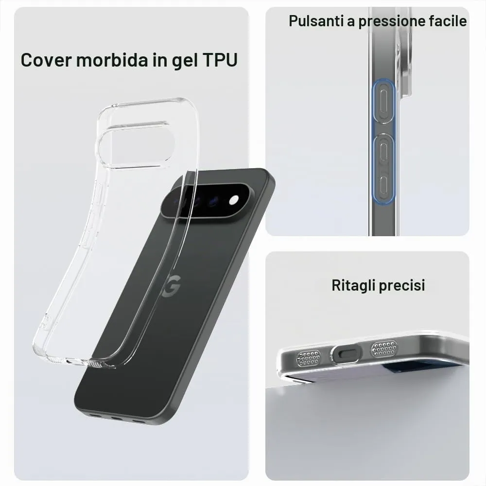 Captor Cover for Google Pixel 11 Pro XL, Soft Silicone Transparent Case - immagine 9