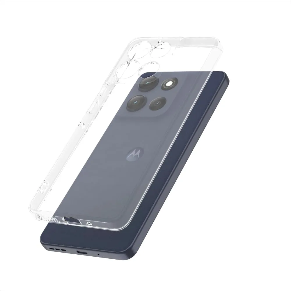 Captor Cover for Motorola Moto G86 5G, Clear Soft Silicone Case - immagine 2