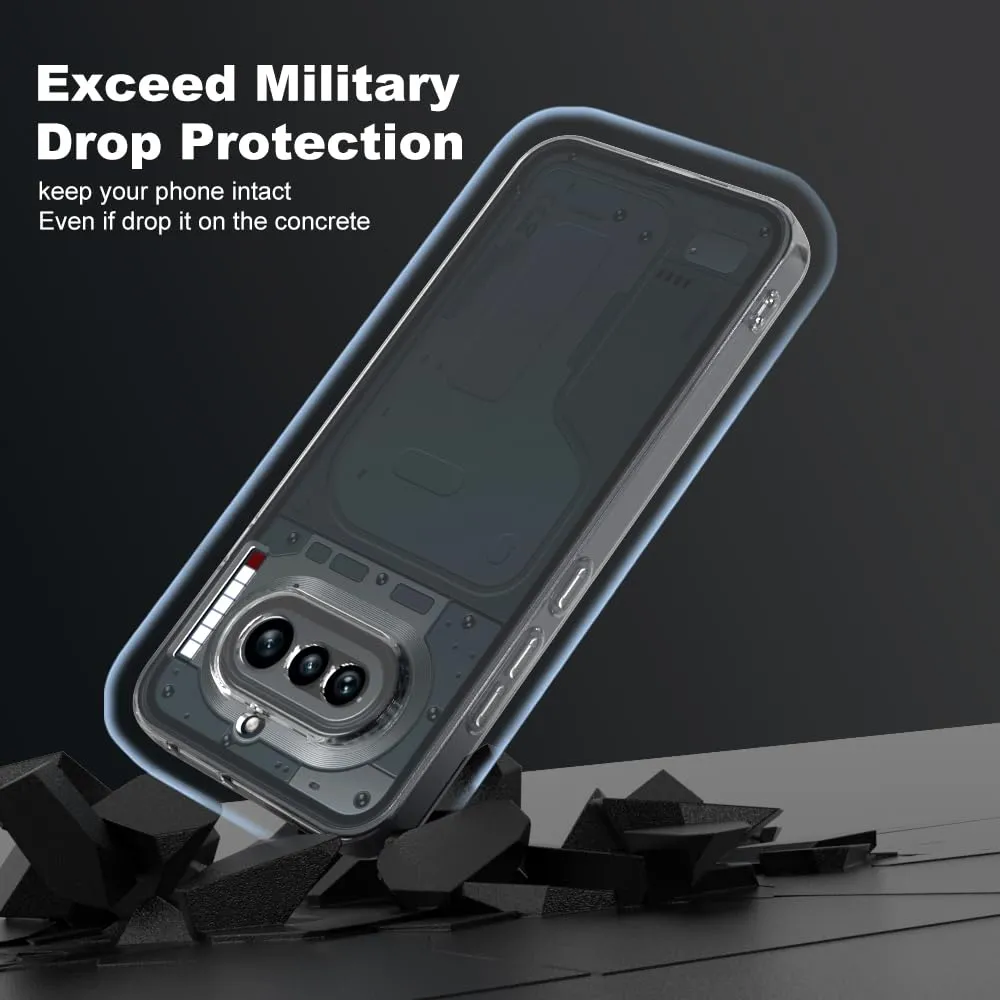 Captor Cover for Nothing Phone 4a, Transparent Soft Silicone Case - immagine 5