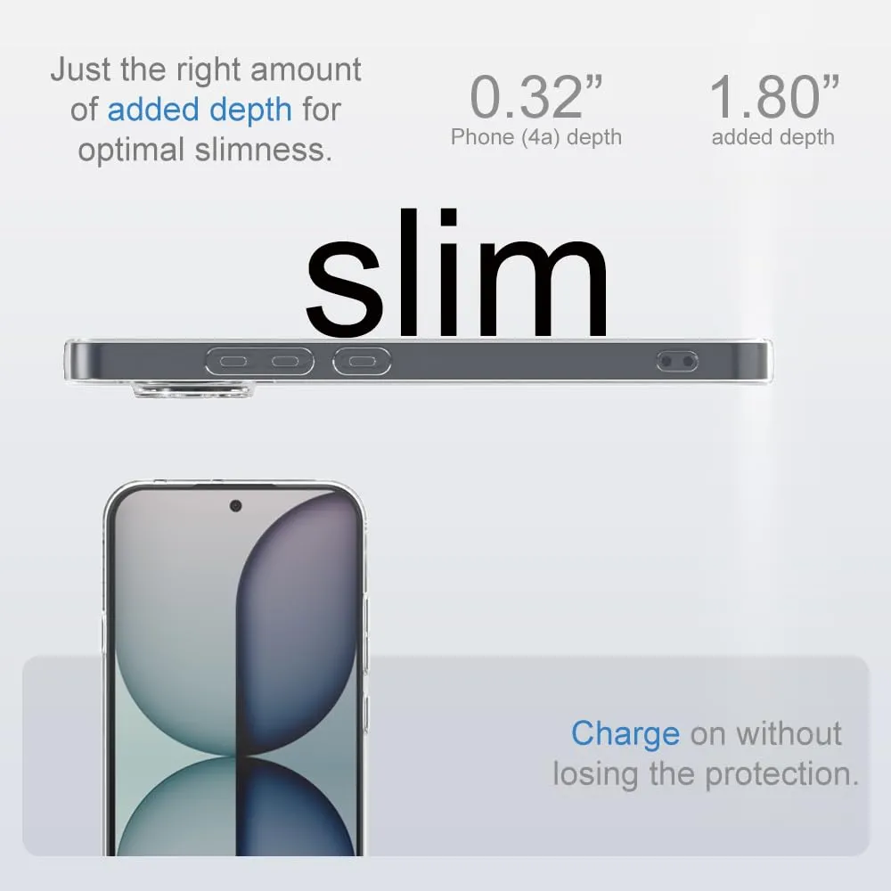 Captor Cover for Nothing Phone 4a, Transparent Soft Silicone Case - immagine 6