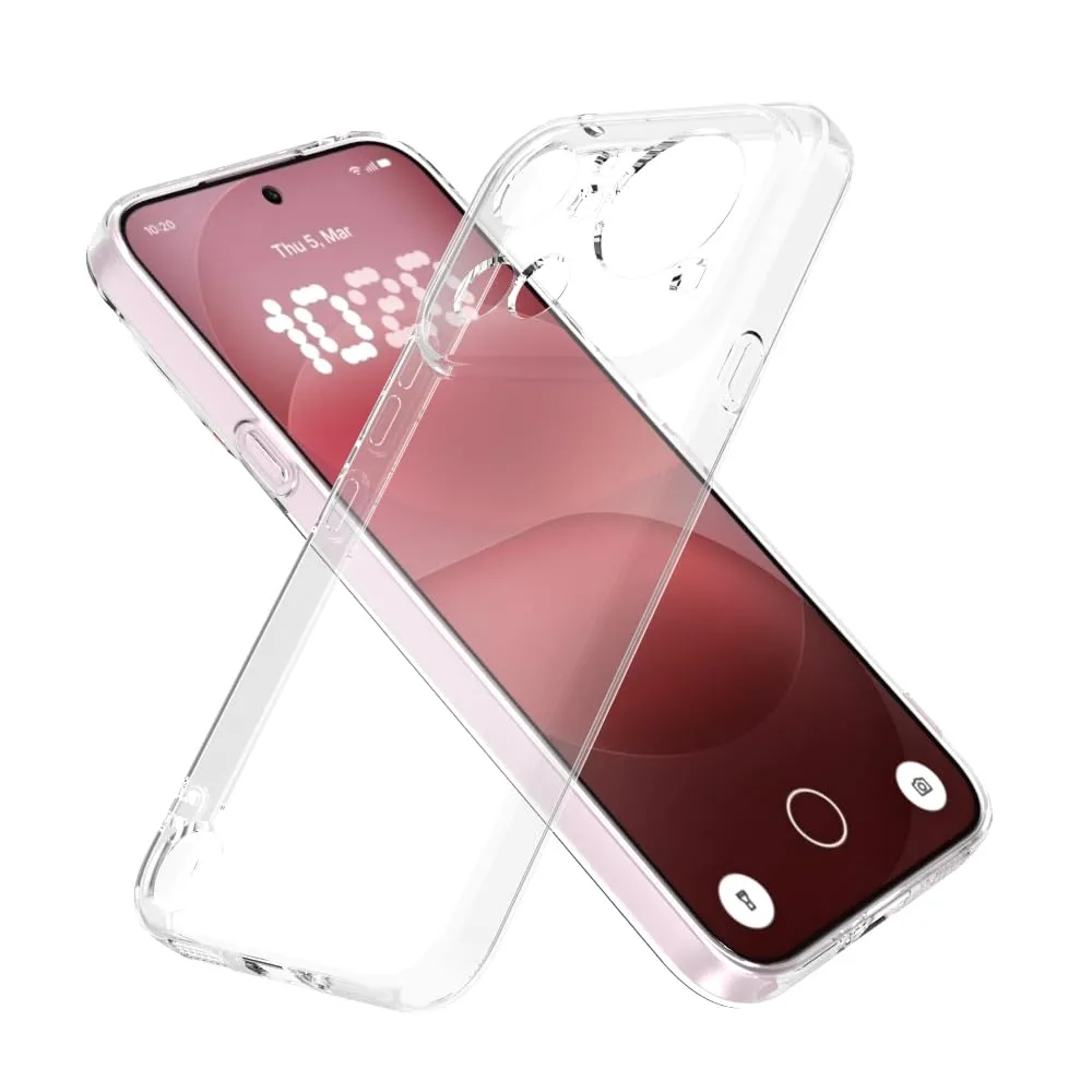 Captor Cover for Nothing Phone 4a Pro, Transparent Soft Silicone Case - immagine 2