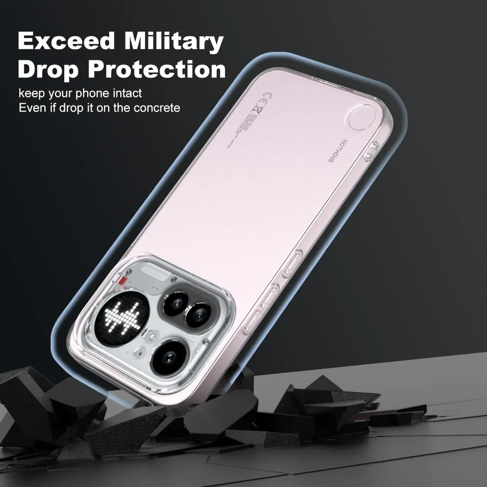 Captor Cover for Nothing Phone 4a Pro, Transparent Soft Silicone Case - immagine 7