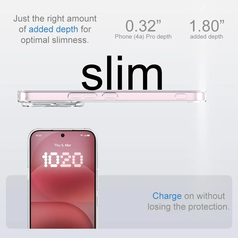 Captor Cover for Nothing Phone 4a Pro, Transparent Soft Silicone Case - immagine 9