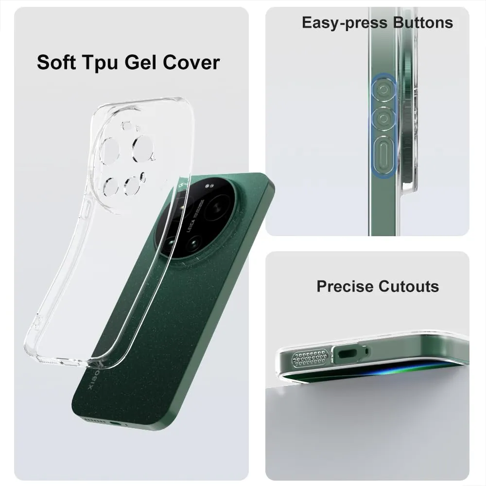 Captor Cover Xiaomi 17 Ultra Custodia Trasparente Silicone Morbido - immagine 7