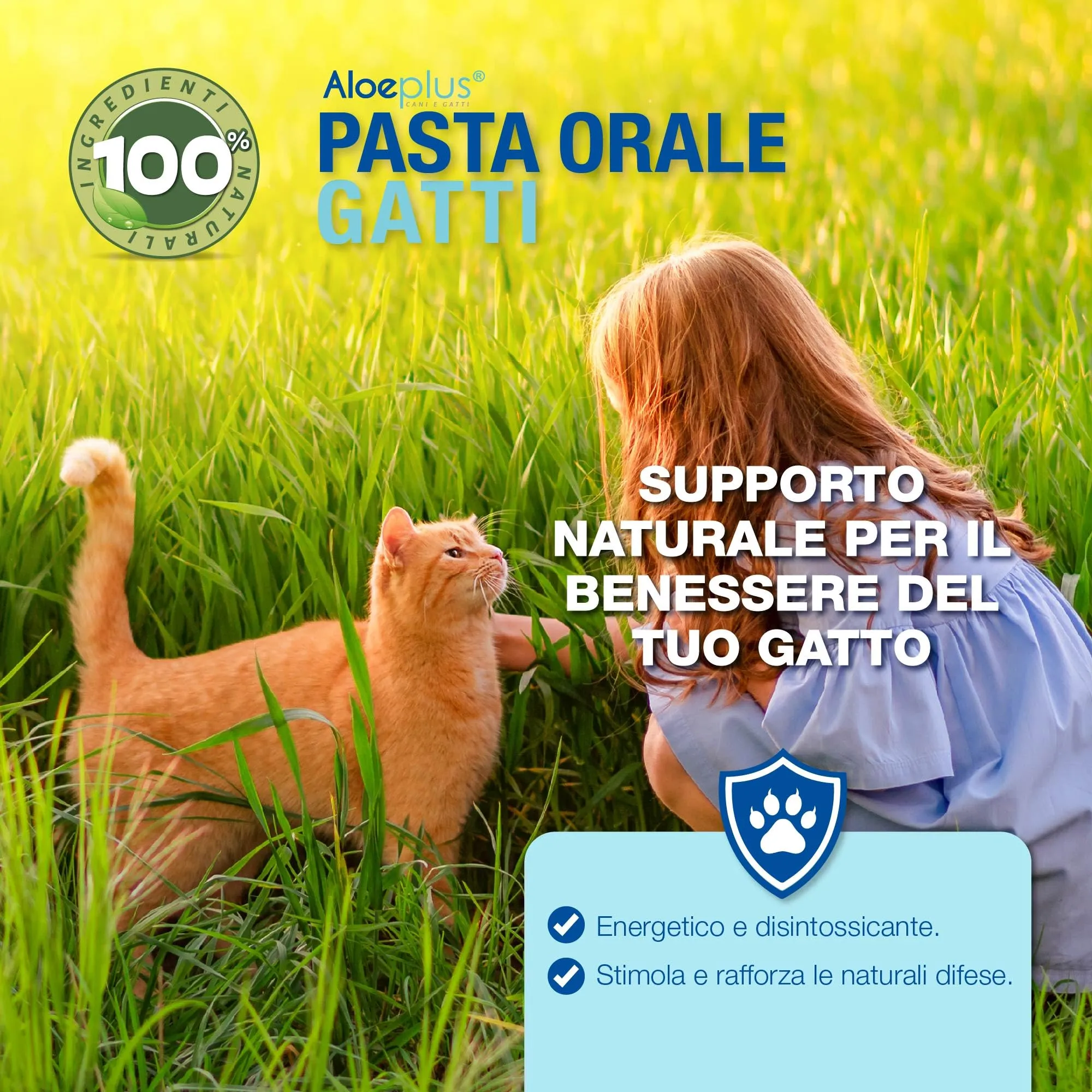 Aloeplus Pasta Orale per Gatti con Aloe Arborescens BIO, 15 ml - immagine 2
