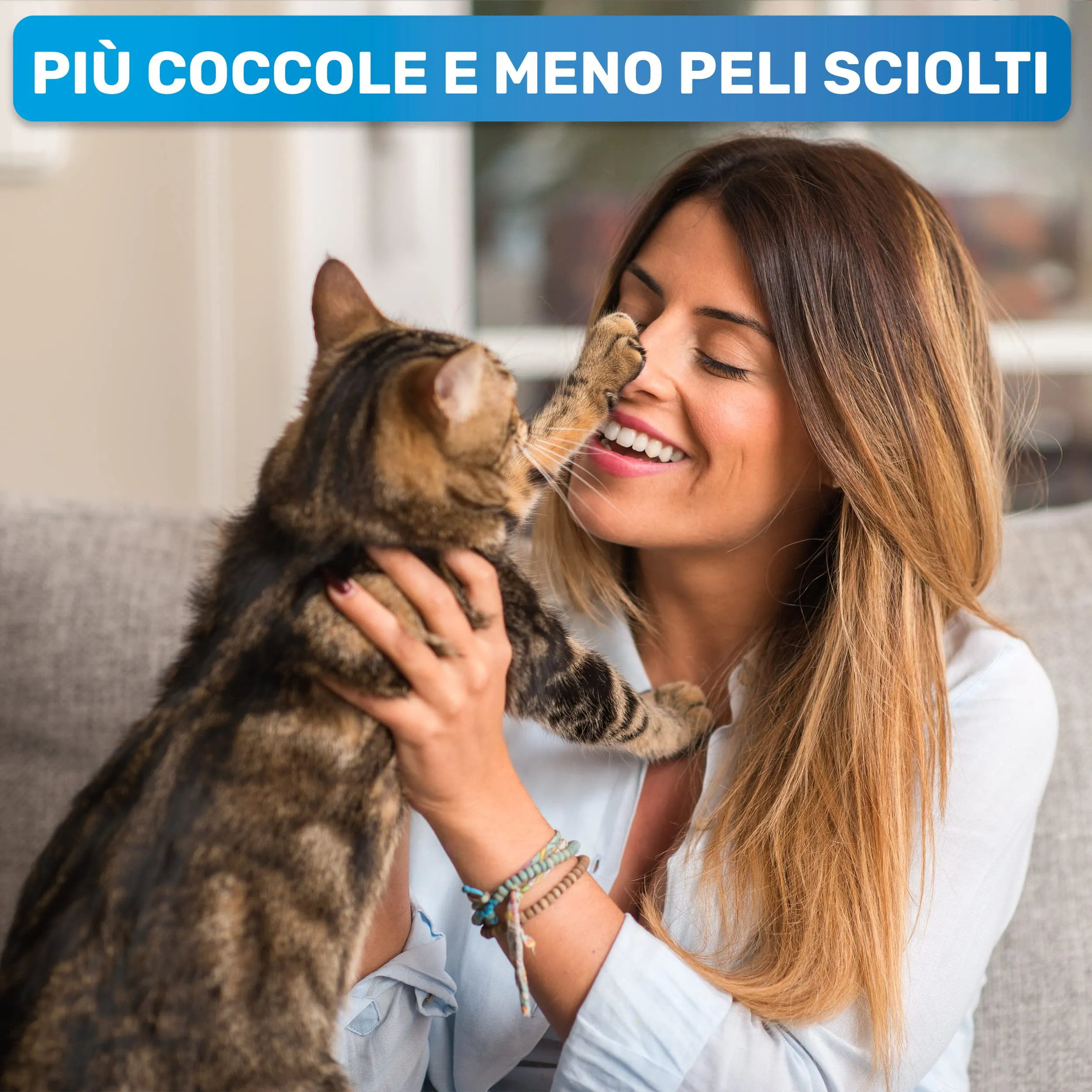 BluePet Spazzola per Cani e Gatti Pelo Corto, Pettine del Sottopelo - immagine 5