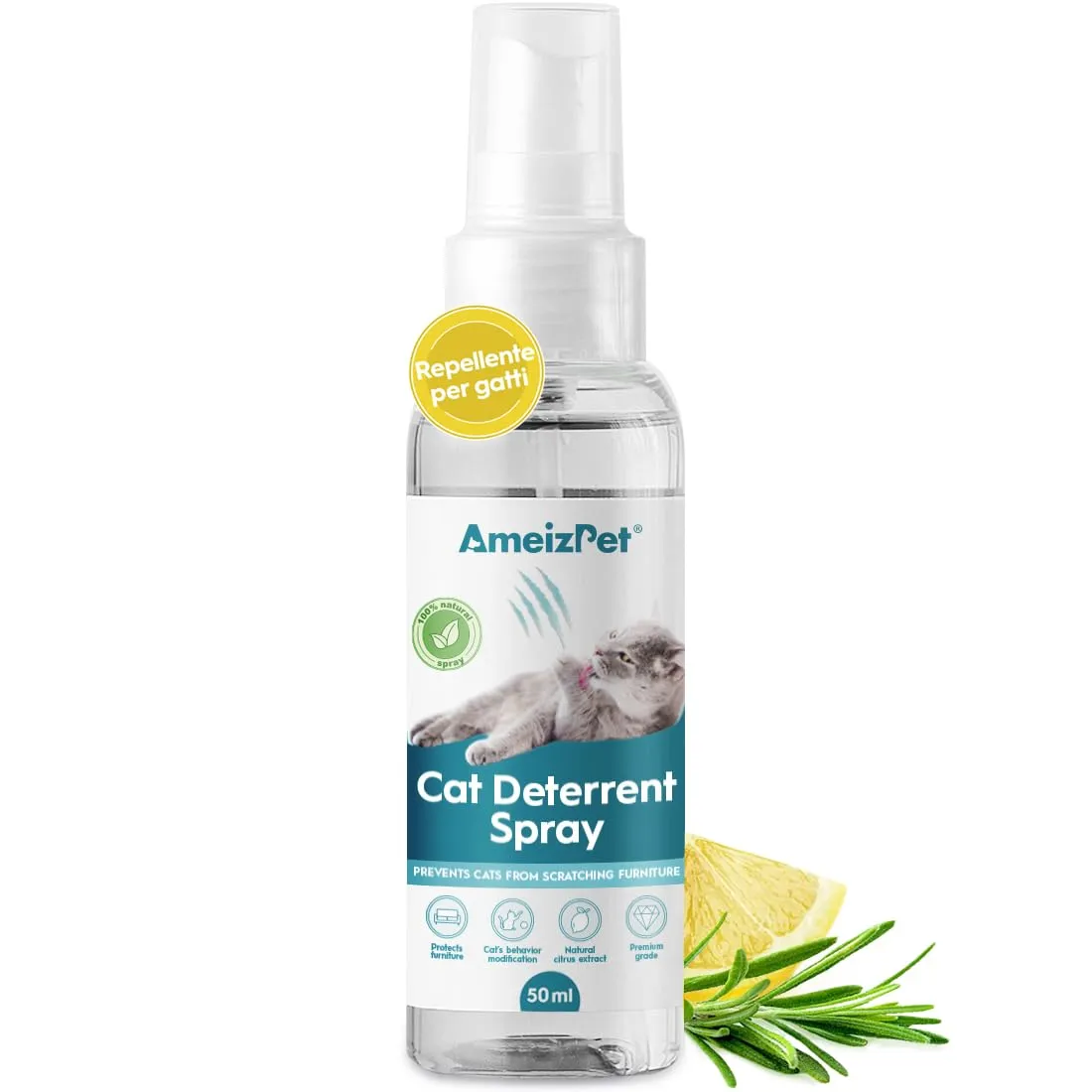 AmeizPet Spray Disabituante per Gatti, 50 ml - immagine 1