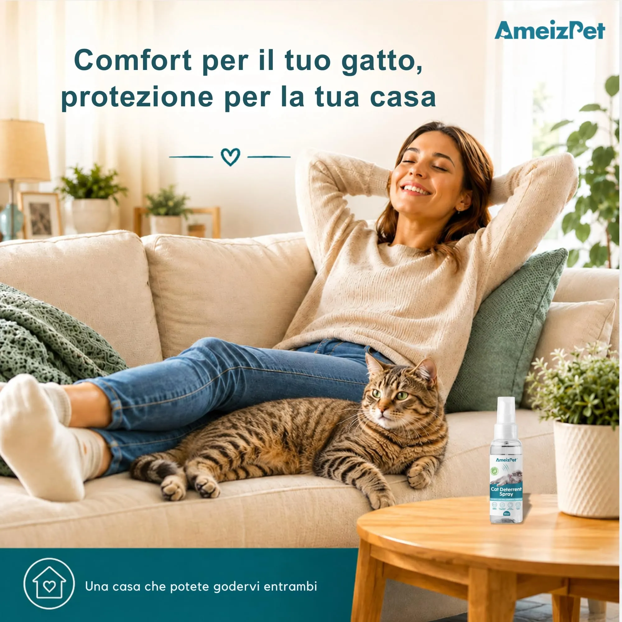 AmeizPet Spray Disabituante per Gatti, 50 ml - immagine 8