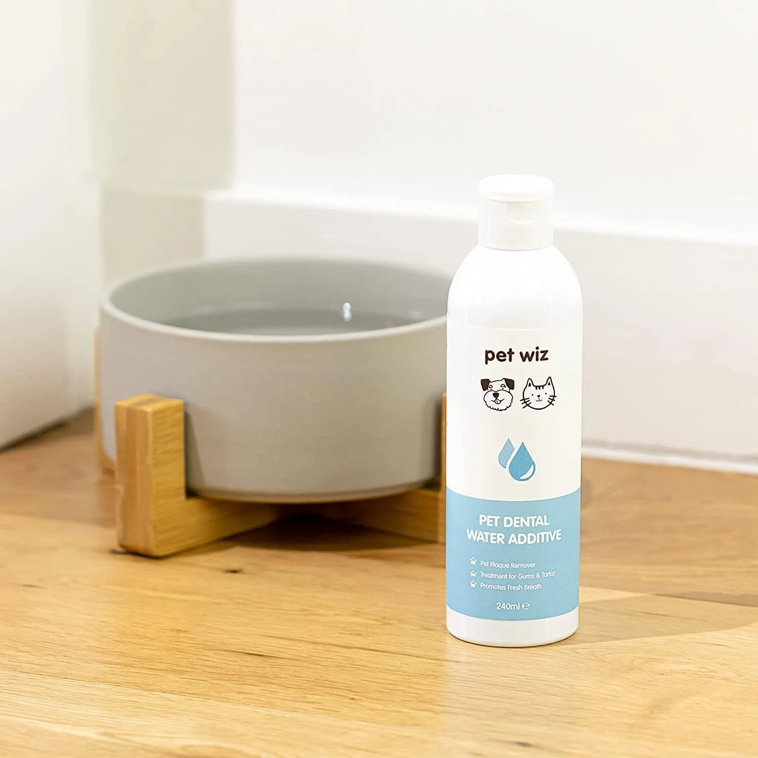 pet wiz Additivo per Acqua Dentale per Cani e Gatti, 500 ml - immagine 2
